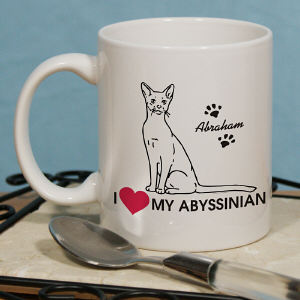 I Love My Cat Coffee Mug