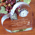 Friendship Keepsake Heart Clock - Anytime you need a friend
