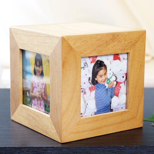 personalized cube picture frame