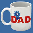 223350 - #1 Dad Personalized Coffee Mug