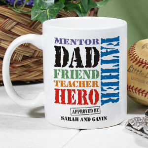 Dad#44; My Hero Father's Day Coffee Mug