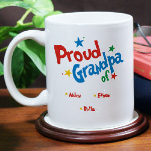 Proud Dad Personalized Coffee Mug Proud Dad Personalized Coffee Mug
