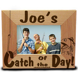 Catch of the Day Wood Picture Frame