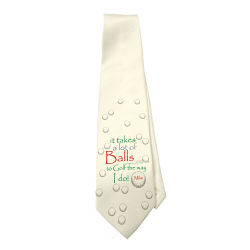It Takes Balls Personalized Neck Tie 