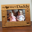 915501 - Our Hearts Belong To... Personalized Wooden Picture Frame