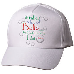 Personalized Hat for Dad - It Takes Balls