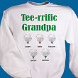 52118X - Tee-rrific Golfer Personalized Sweatshirt  