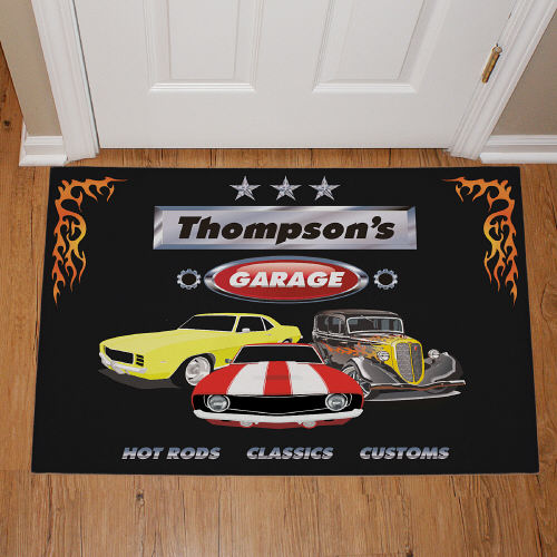 My Garage Personalized Door Mat Mancave Gifts GiftsForYouNow