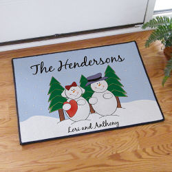 Christmas Personalized Gifts And Decorations Snow Family Doormat 83120447M Christmas Personalized Gifts And Decorations