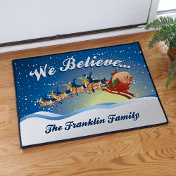 We Believe Christmas Doormat