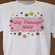 Personalized Floral Retro T-shirt 32868x