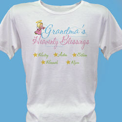 Heavenly Blessings Personalized Scoop Neck T-Shirt