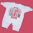 I'm The Sister Personalized Fleece Romper