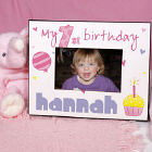 Baby Girl's 1st Birthday Printed Frame