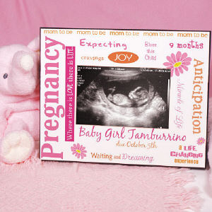 New Pregnancy Ultrasound Personalized Printed Frame