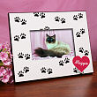 Custom Printed Paw Prints Picture Frame