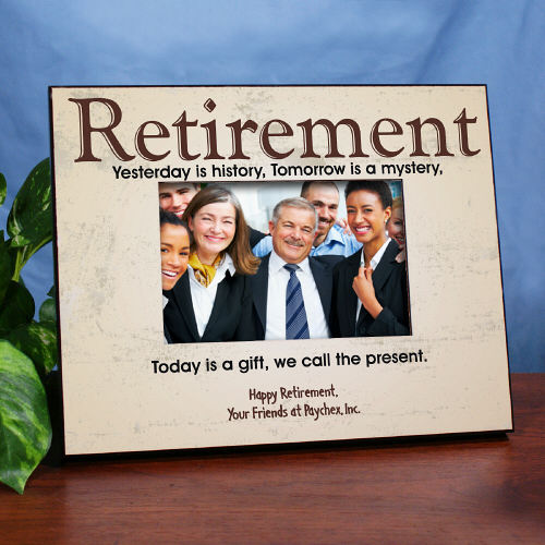 Retirement Personalized Printed Picture Frames