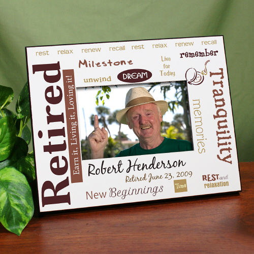 Rest and Relaxation Personalized Retirement Printed Picture Frames