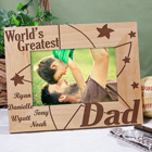 World's Greatest Stars Wood Picture Frame