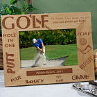 Personalized Golf Wood Picture Frame