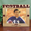 Engraved Football Wood Picture Frame
