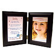 914696 - I Love You, Daddy Black Bi-Fold Personalize Picture Frame