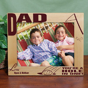 Grandpa Frame Personalized Golf Wood Picture Frame - Choose Any Title