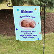 Newborn Baby Boy Announcement Garden Flag 83029652