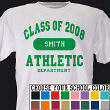 31702X - Class of 2008 Athletic Graduation Personalized T-Shirt
