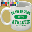 217020 - Class of 2008 Athletic Personalized Graduation Coffee Mug