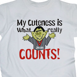 Cuteness Counts Personalized Youth T-shirt