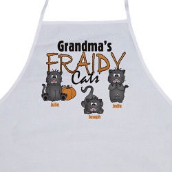Fraidy Cats Personalized Halloween Apron