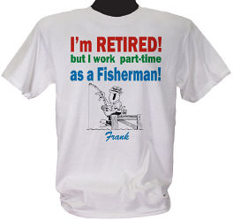 Retired...Part-Time Fisherman T-Shirt