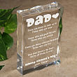 Dad Personalized Poetry Keepsake Block 77951