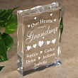 Our Hearts Personalized Keepsake Block