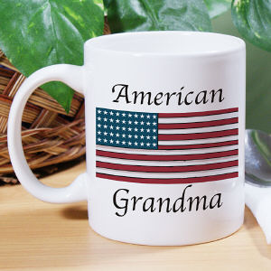 American Flag Personalized Military Ceramic Coffee Mug
