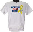 31849X - 3 Star Yellow Ribbon Welcome Home Personalized Military T-shirt 