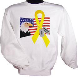 American Eagle Welcome Home Personalized Military Sweatshirt