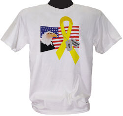 American Eagle Welcome Home Personalized Military T-shirt 