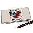 4118553 - American Flag Personalized Military Checkbook Cover