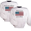 American Flag Personalized Military Sweatshirt