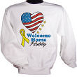 51846X - American Heart Welcome Home Personalized Military Sweatshirt