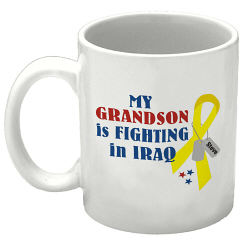 I Know Someone Fighting In Iraq Personalized Military Ceramic Coffee Mug