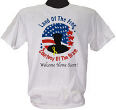 31847X - Land of the Free Personalized Military T-shirt