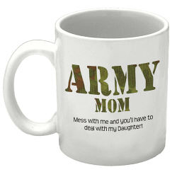 Me and the Army Personalized Military Ceramic Coffee Mug   
