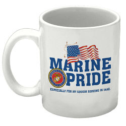Military Pride Personalized Ceramic Coffee Mug 