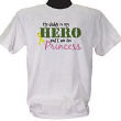 31835X - My Hero and His Princess Military Personalized Youth T-shirt 