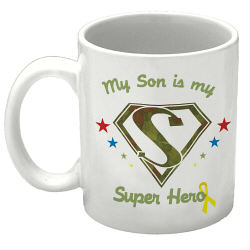 My Super Hero Soldier Personalized Military Ceramic Coffee Mug