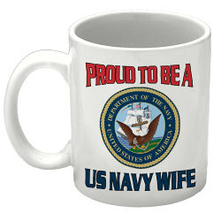 Proud To Be A... Personalized Military Ceramic Coffee Mug