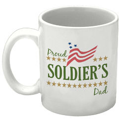 Proud of My Soldier... Personalized Military Ceramic Coffee Mug